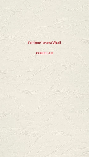 COUPE-LE - Corinne Lovera Vitali - éditions MF